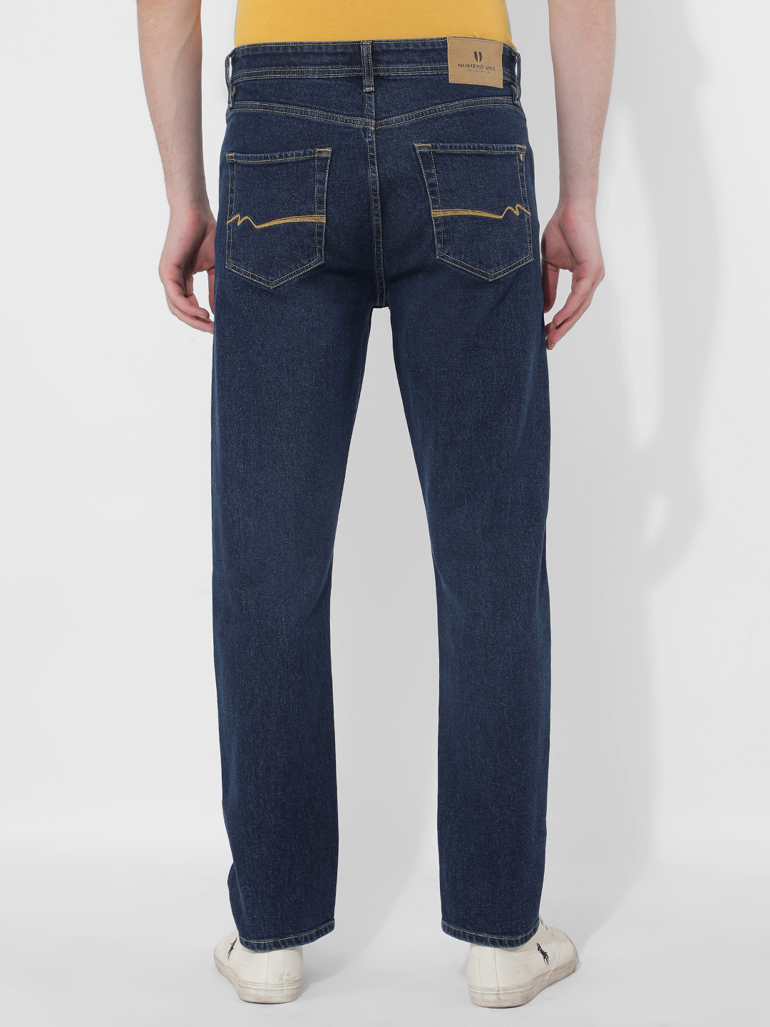 Numero Uno Men Solid Blue Jeans